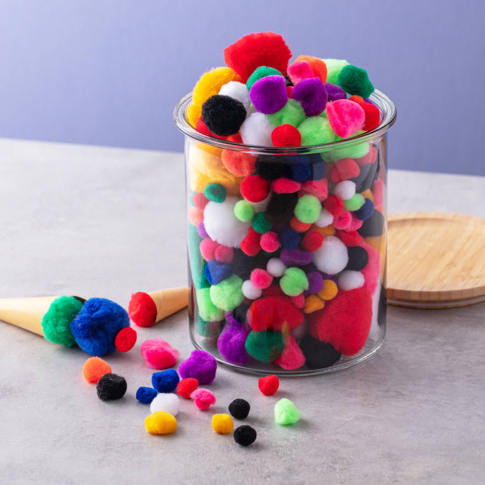 Bold Mix Pom Poms by Creatology™